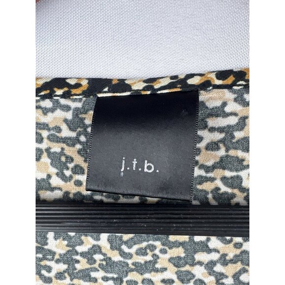 J.T.B. Sleeveless Cowl Neck Top Small Leopard Print - Picture 3 of 4